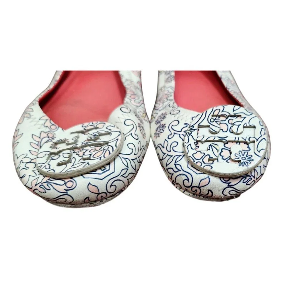 Tory Burch Minnie Travel ballet flats Leather Hicks Garden 6